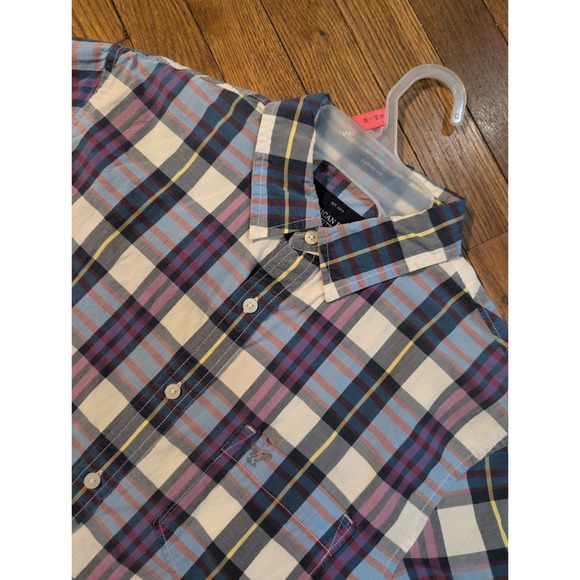 American Eagle Outfitters Other - American Eagle Outfitters Mens‎ Medium Plaid Short Sleeve Button Down Shirt Blue